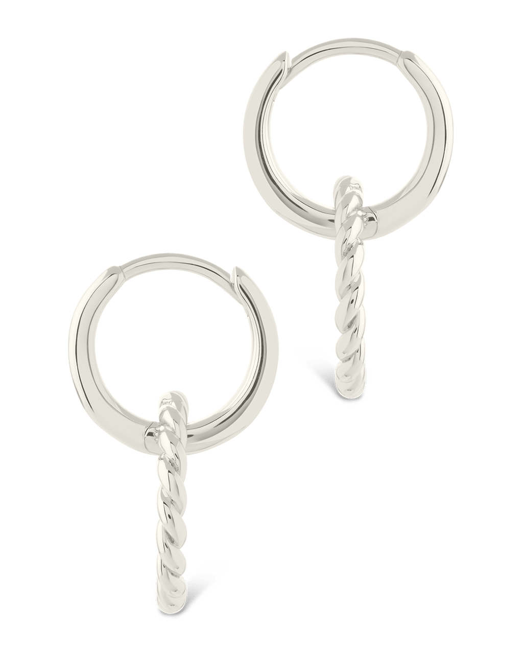 Hassie Delicate Twist Hoops - Sterling Forever
