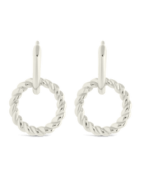 Hassie Delicate Twist Hoops - Sterling Forever
