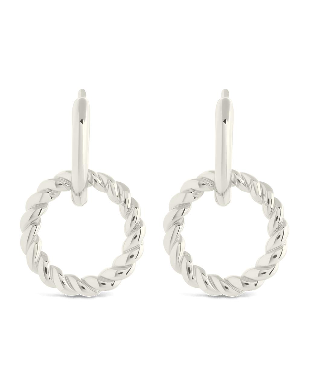 Hassie Delicate Twist Hoops - Sterling Forever