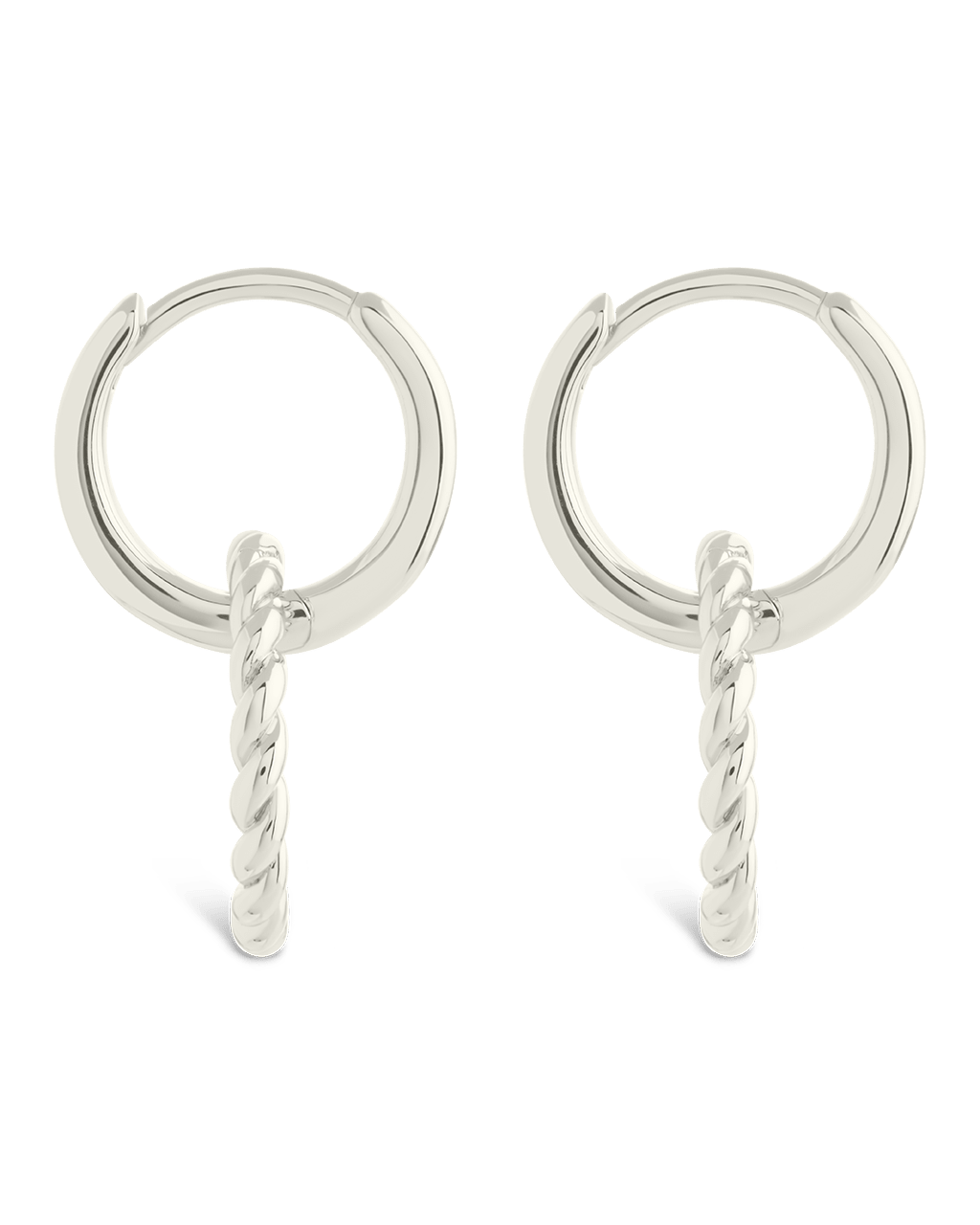 Hassie Delicate Twist Hoops - Sterling Forever