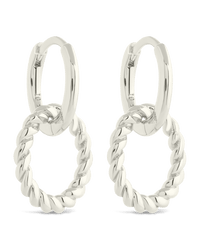 Hassie Delicate Twist Hoops - Sterling Forever