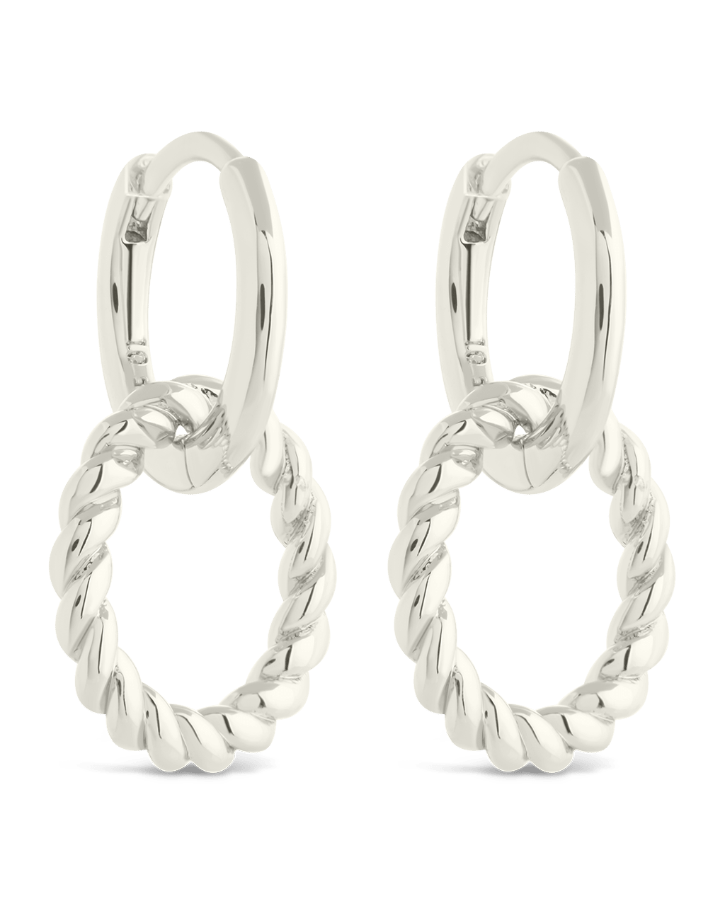 Hassie Delicate Twist Hoops - Sterling Forever