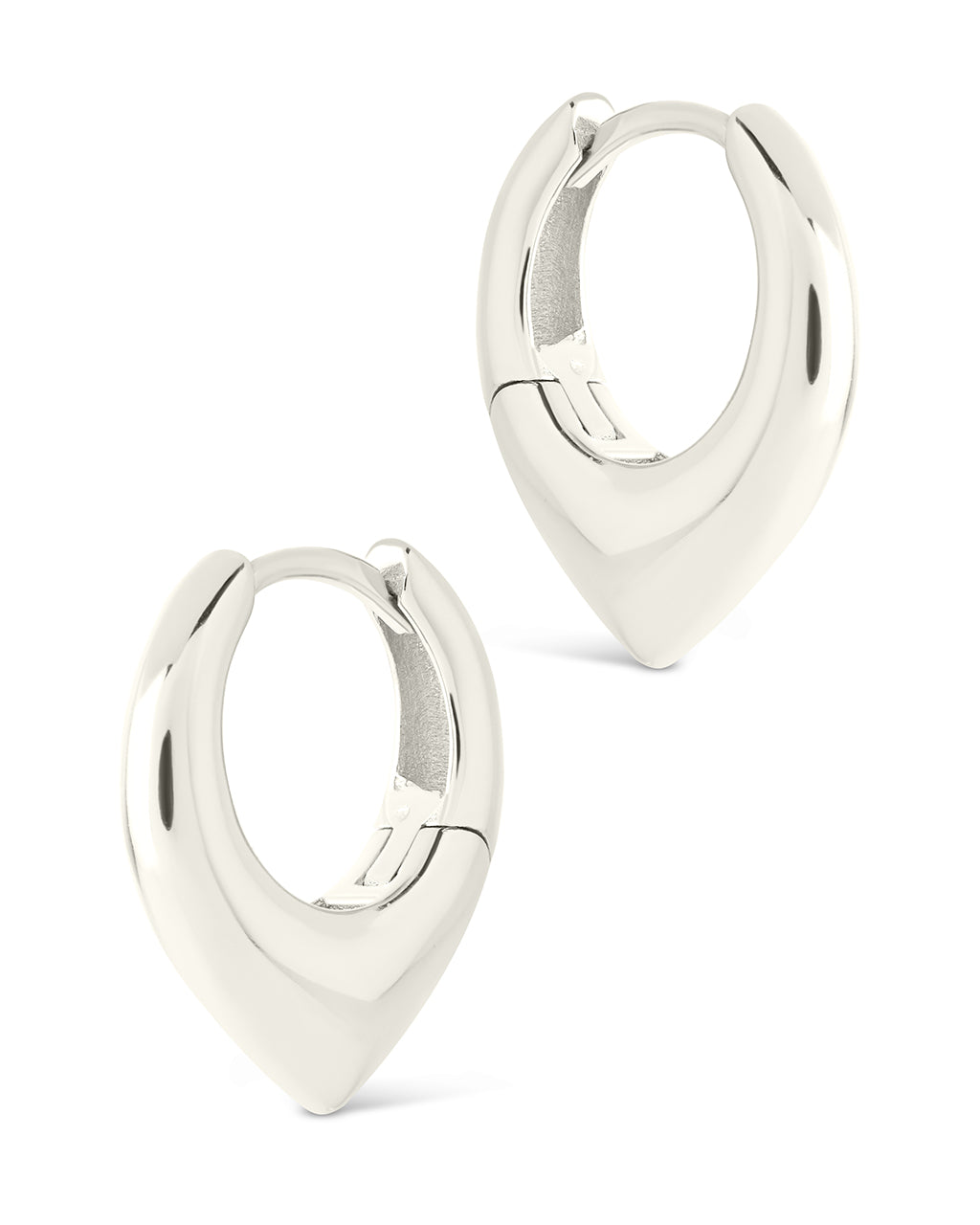 Colby Pointed Teardrop Hoops