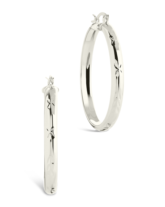 Tanner Polished Statement Hoop Earrings