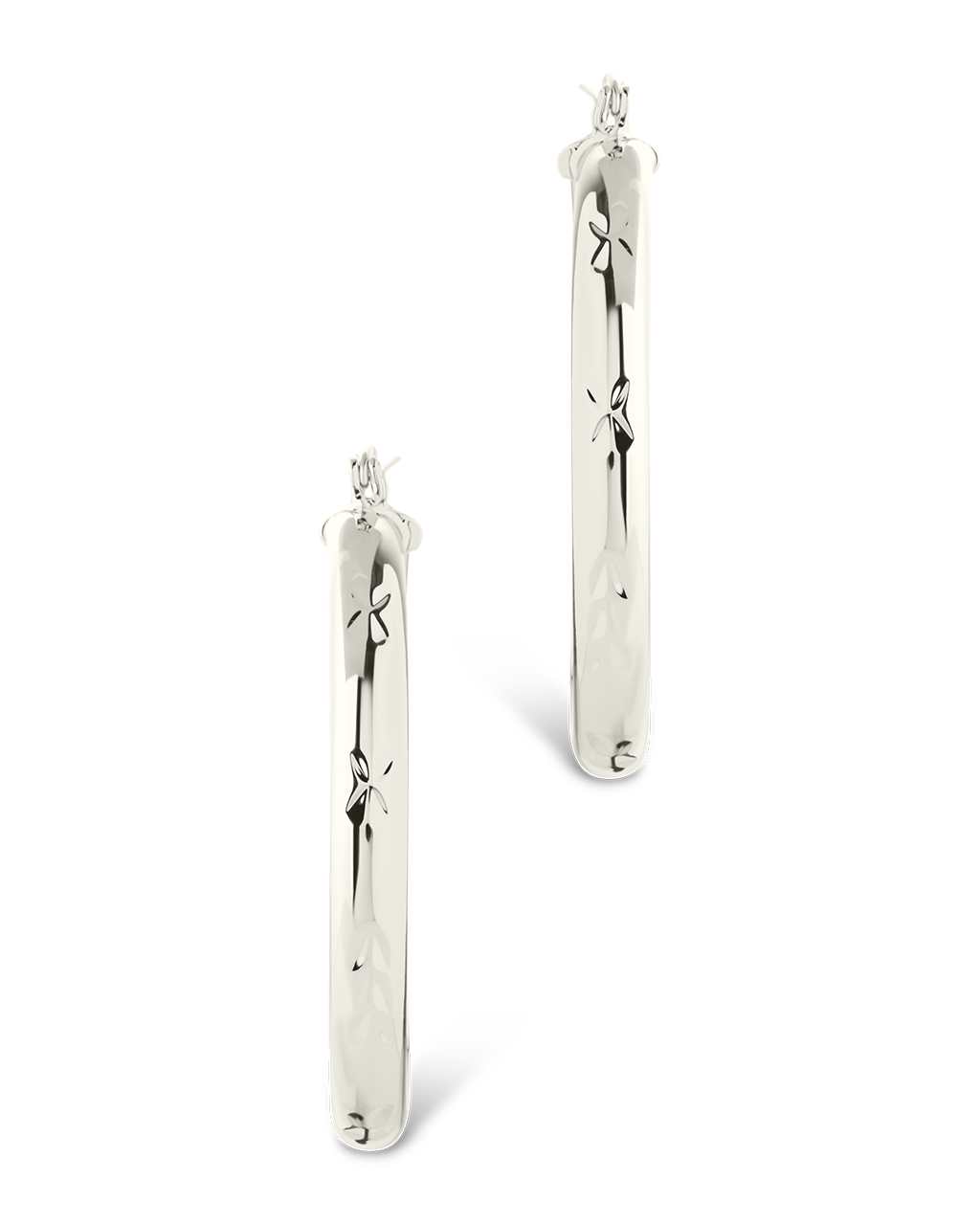 Tanner Polished Statement Hoop Earrings