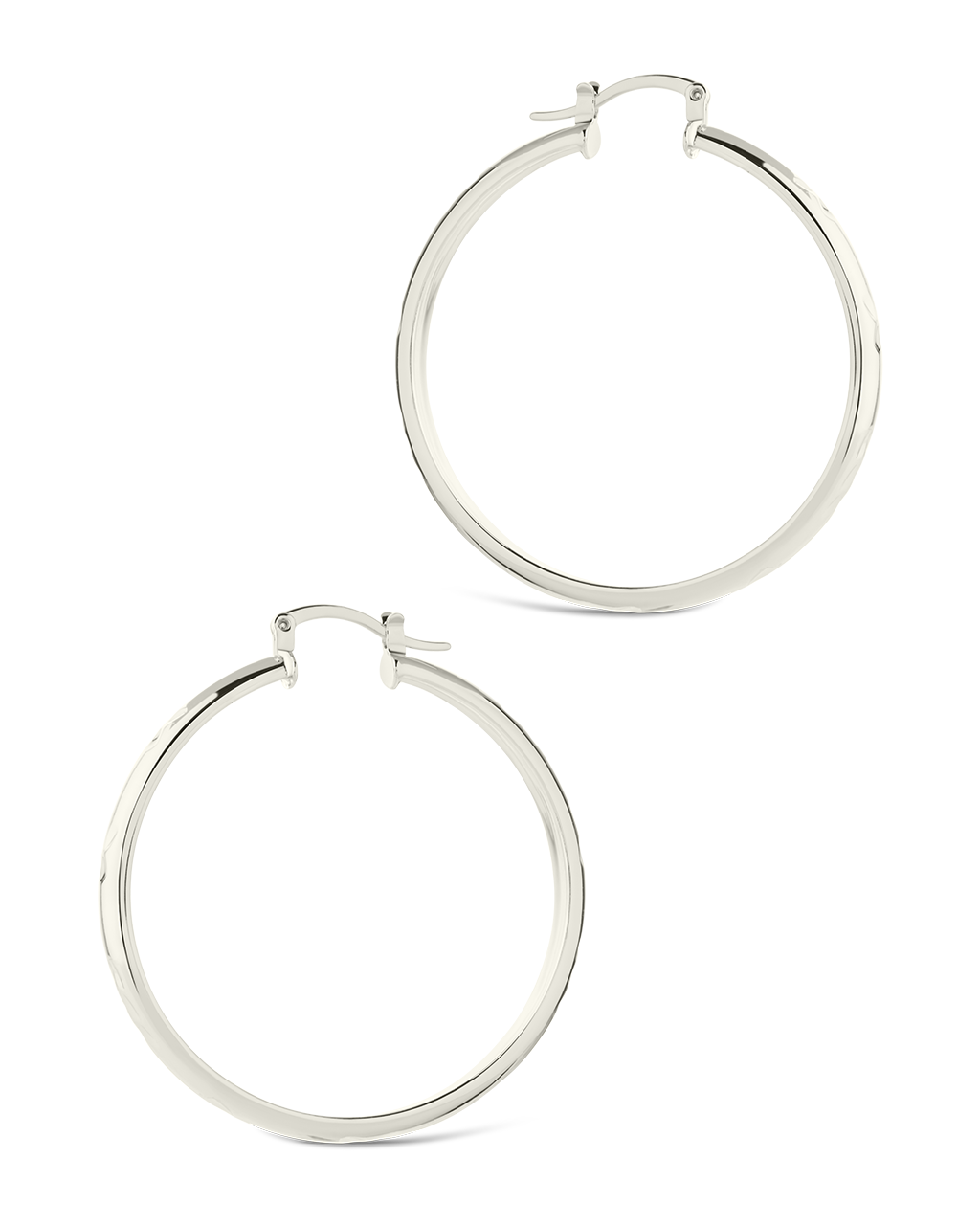 Tanner Polished Statement Hoop Earrings