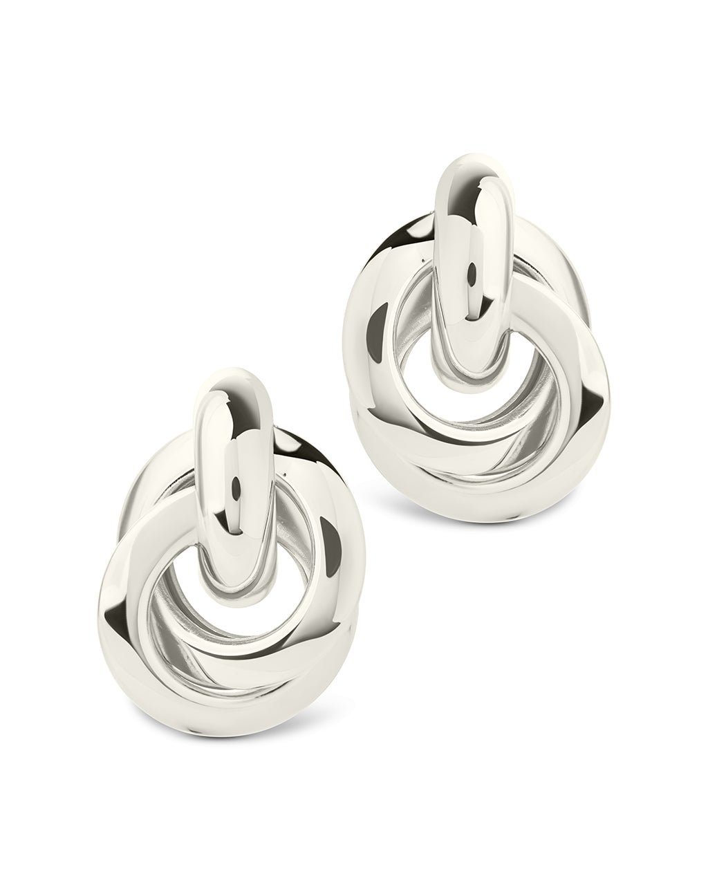 Ashton Layered Door Knocker Stud Earrings
