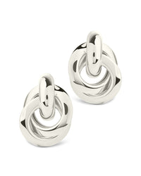 Ashton Layered Door Knocker Stud Earrings - Sterling Forever