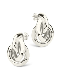 Ashton Layered Door Knocker Stud Earrings - Sterling Forever