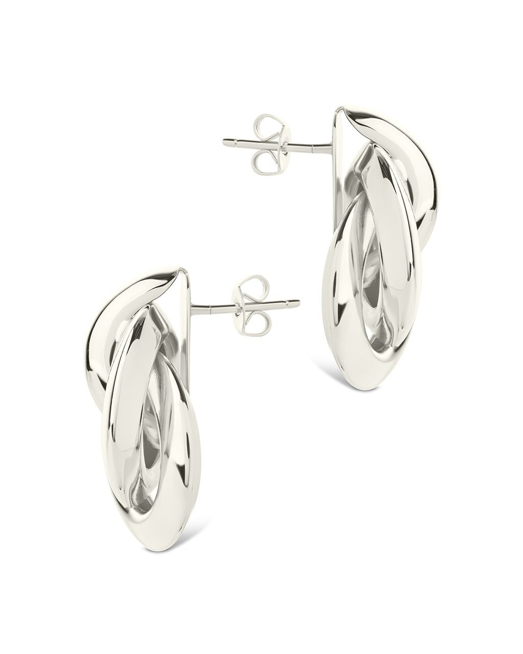 Ashton Layered Door Knocker Stud Earrings - Sterling Forever