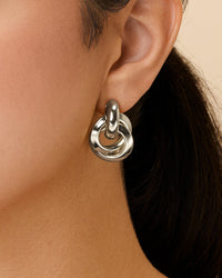 Ashton Layered Door Knocker Stud Earrings - Sterling Forever
