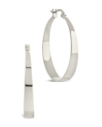 Henrietta Graduated Polished Hoop Earrings