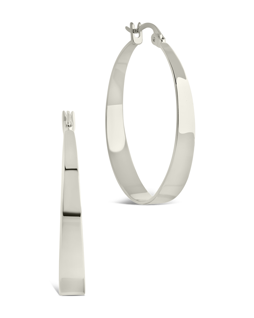 Henrietta Graduated Polished Hoop Earrings