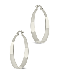 Henrietta Graduated Polished Hoop Earrings