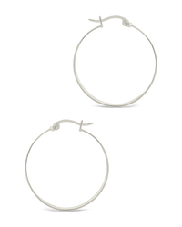 Henrietta Graduated Polished Hoop Earrings