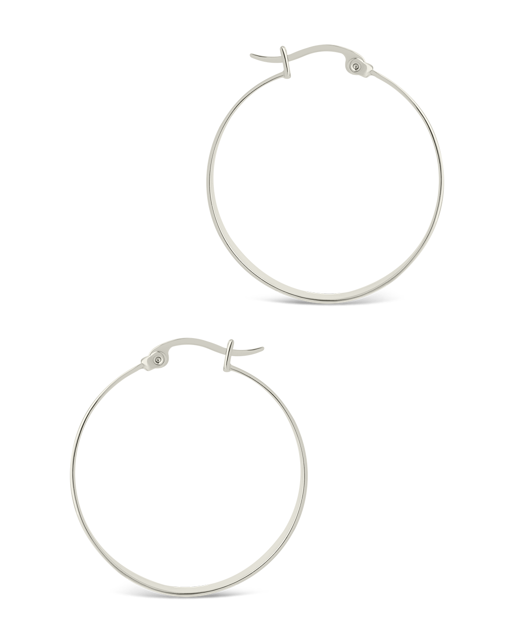 Henrietta Graduated Polished Hoop Earrings