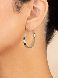 Henrietta Graduated Polished Hoop Earrings