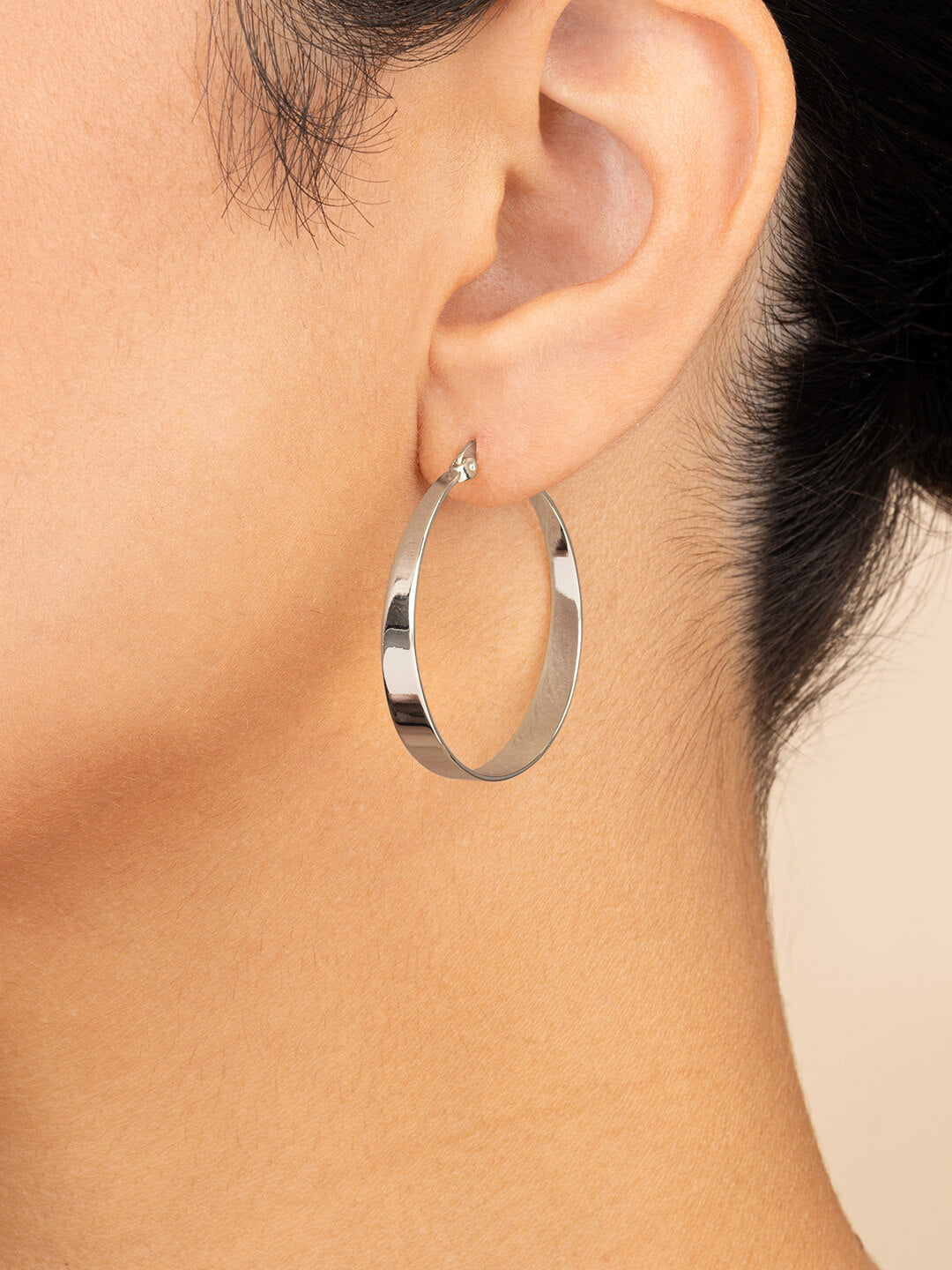 Henrietta Graduated Polished Hoop Earrings