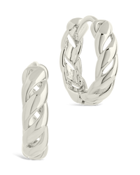 Aurelia Polished Hollow Twisted Hoop