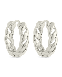 Aurelia Polished Hollow Twisted Hoop