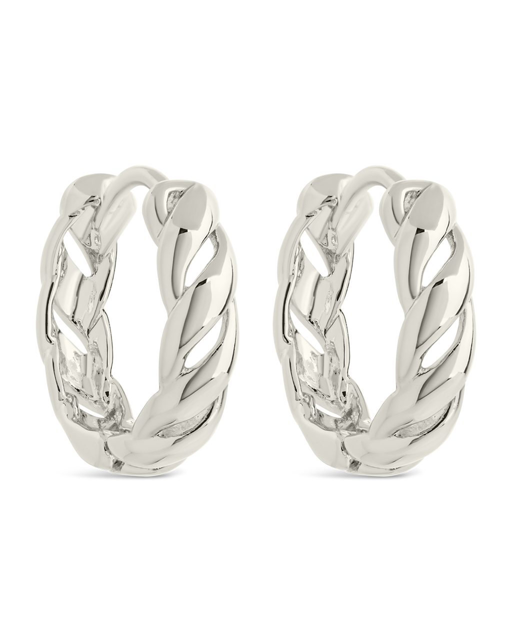 Aurelia Polished Hollow Twisted Hoop