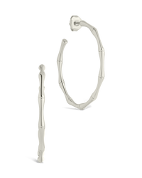 Delphina Circular Texturized Hoop Earrings