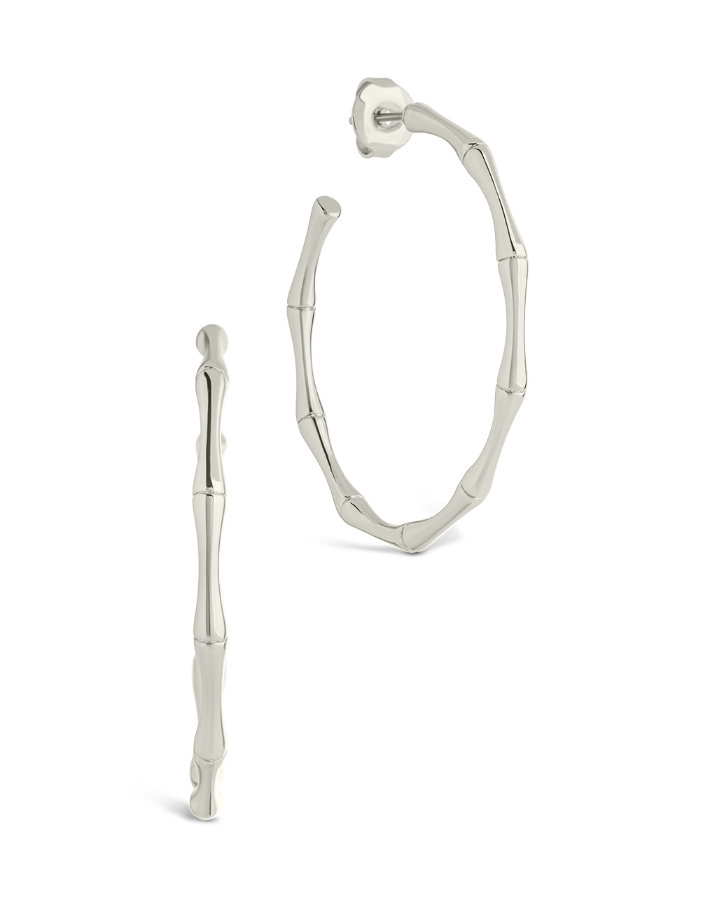 Delphina Circular Texturized Hoop Earrings