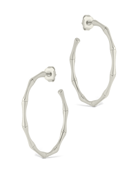Delphina Circular Texturized Hoop Earrings