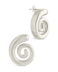 Celestia Swirl Stud Earrings