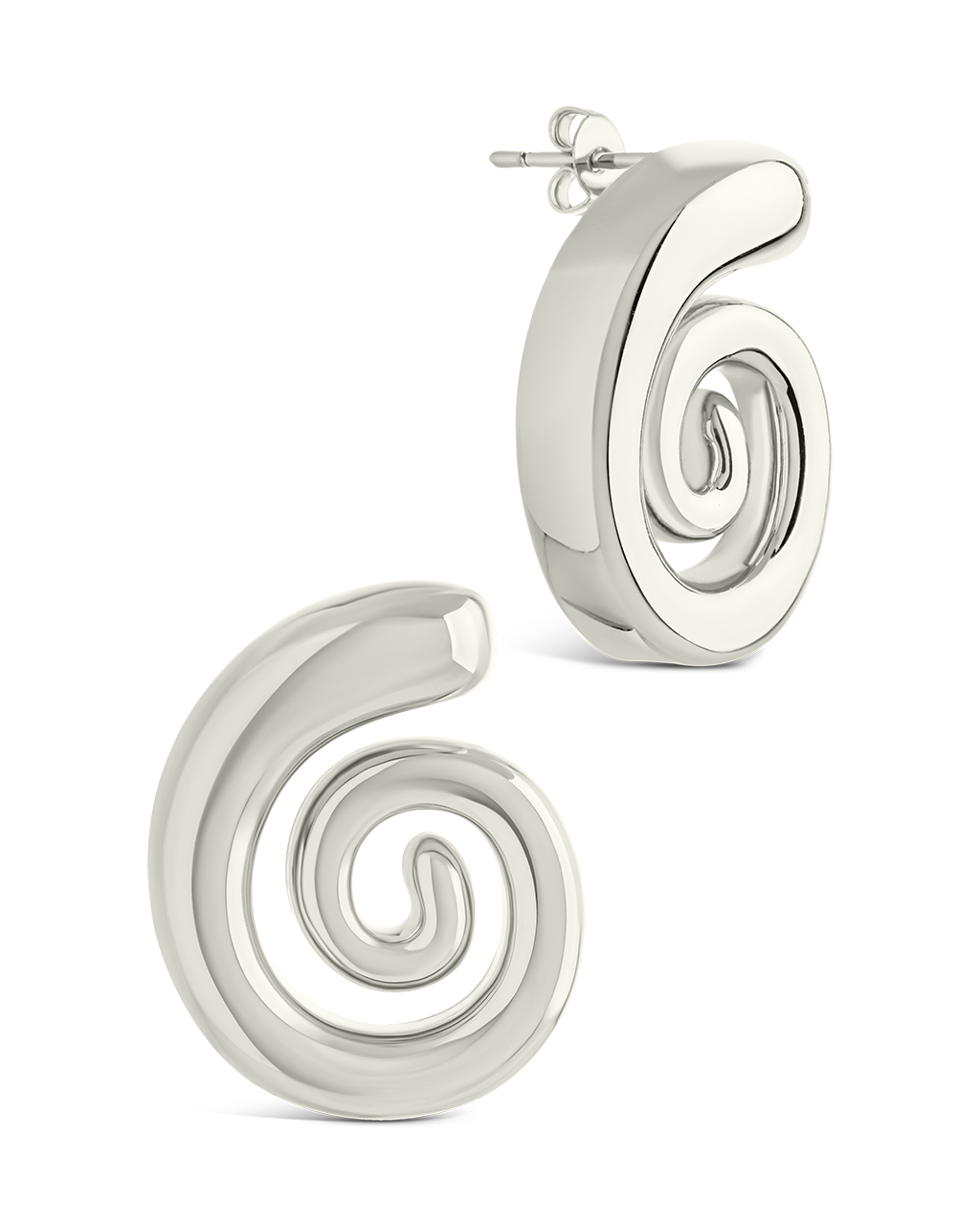 Celestia Swirl Stud Earrings