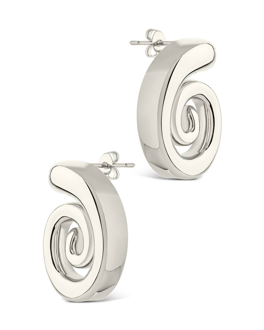 Celestia Swirl Stud Earrings
