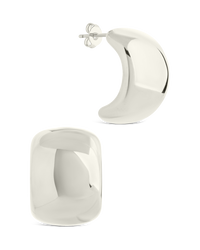 Noelle Bold Smooth Hoop Earrings