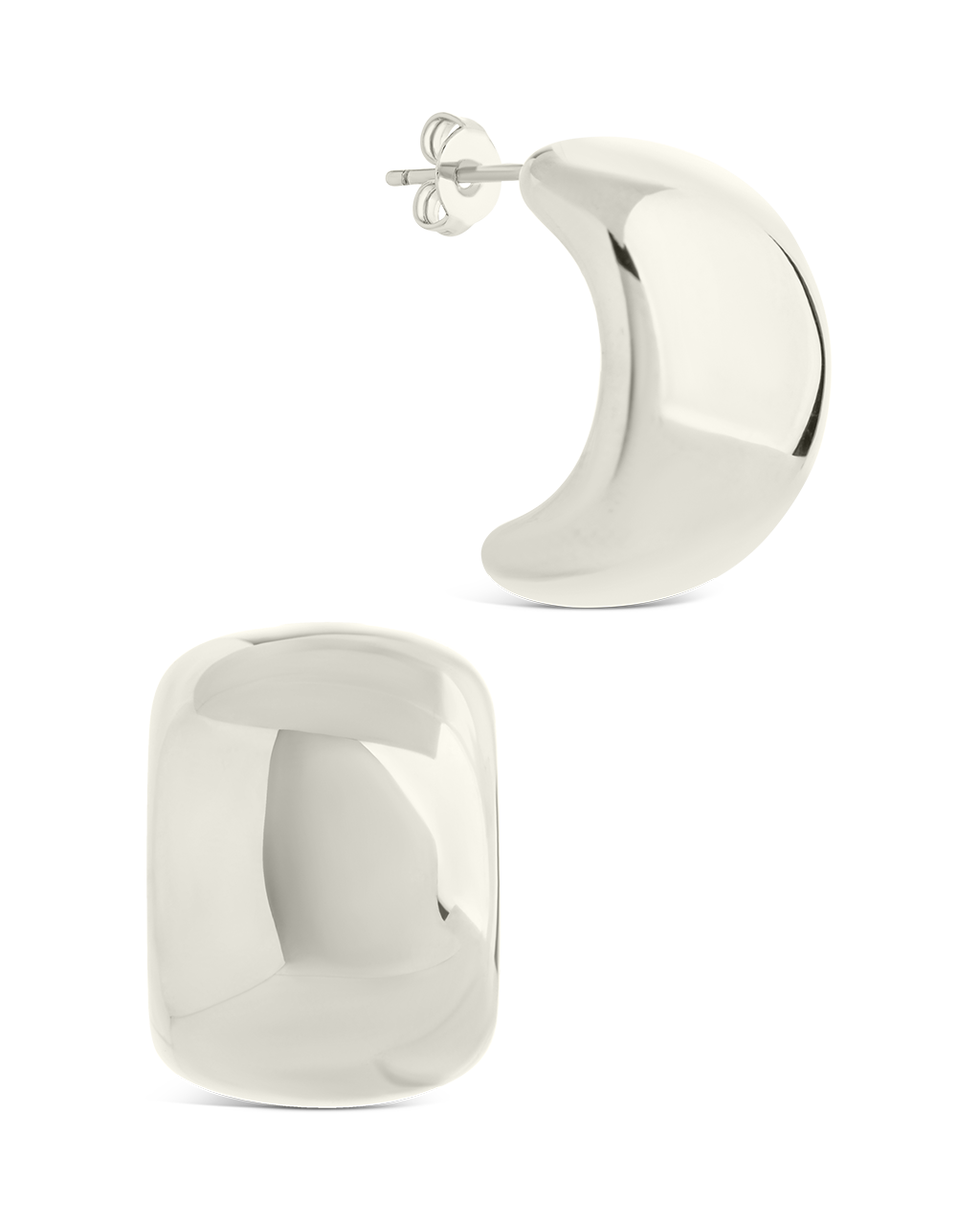 Noelle Bold Smooth Hoop Earrings