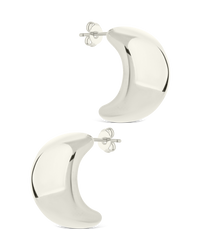 Noelle Bold Smooth Hoop Earrings