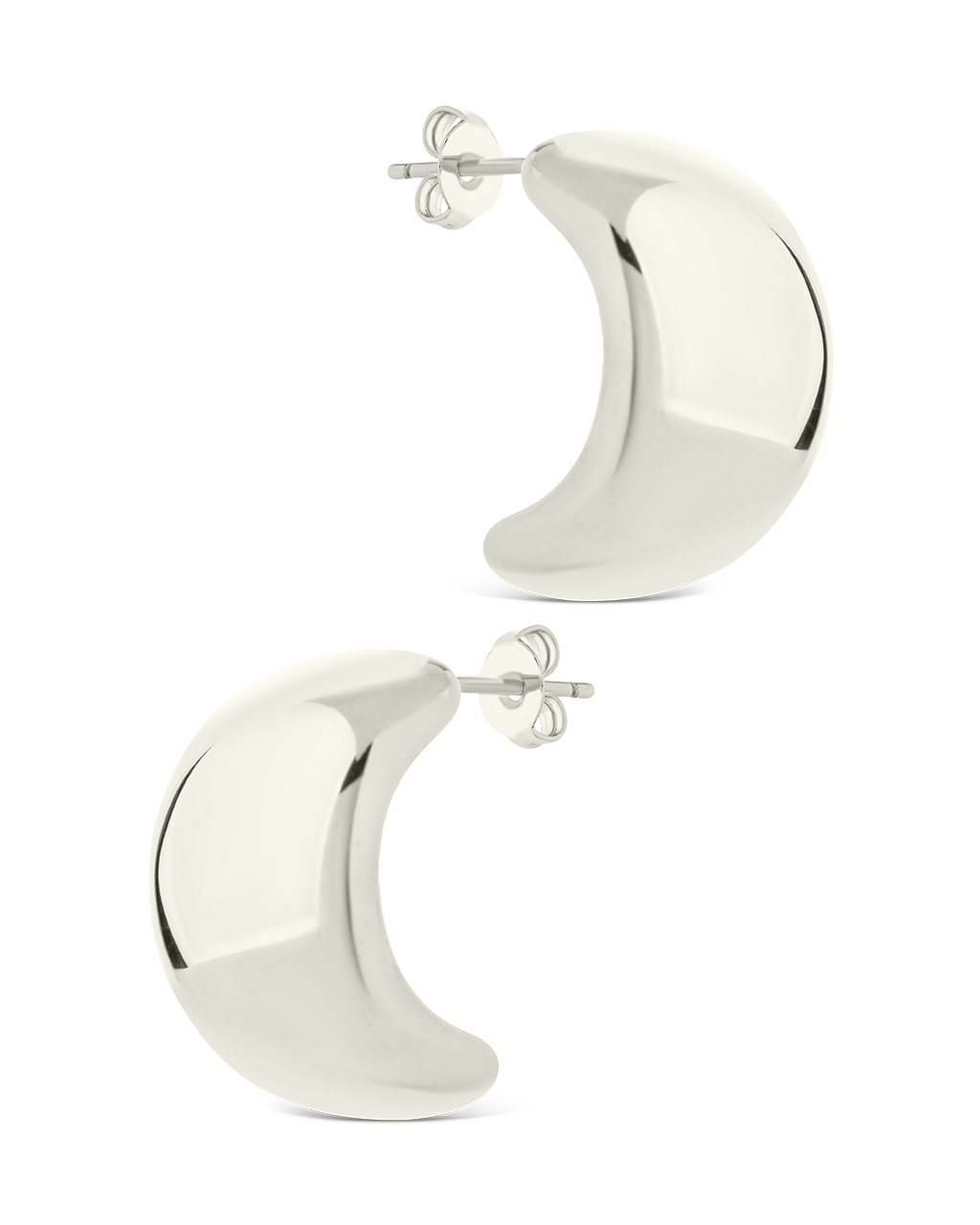 Noelle Bold Smooth Hoop Earrings