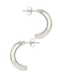 Noelle Bold Smooth Hoop Earrings
