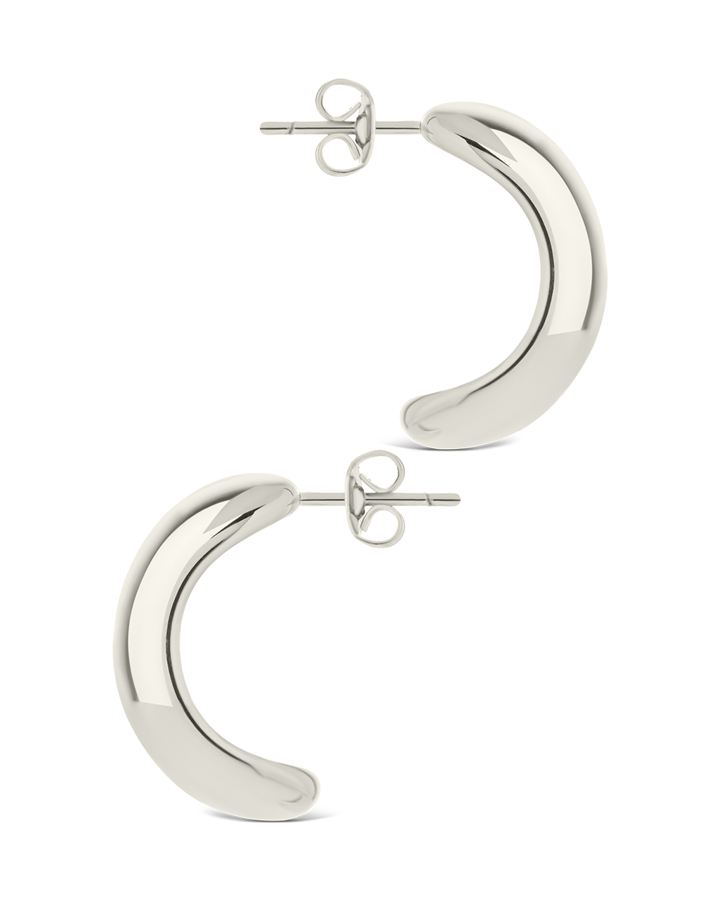 Noelle Bold Smooth Hoop Earrings