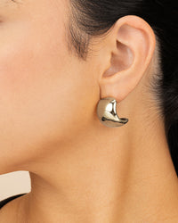 Noelle Bold Smooth Hoop Earrings