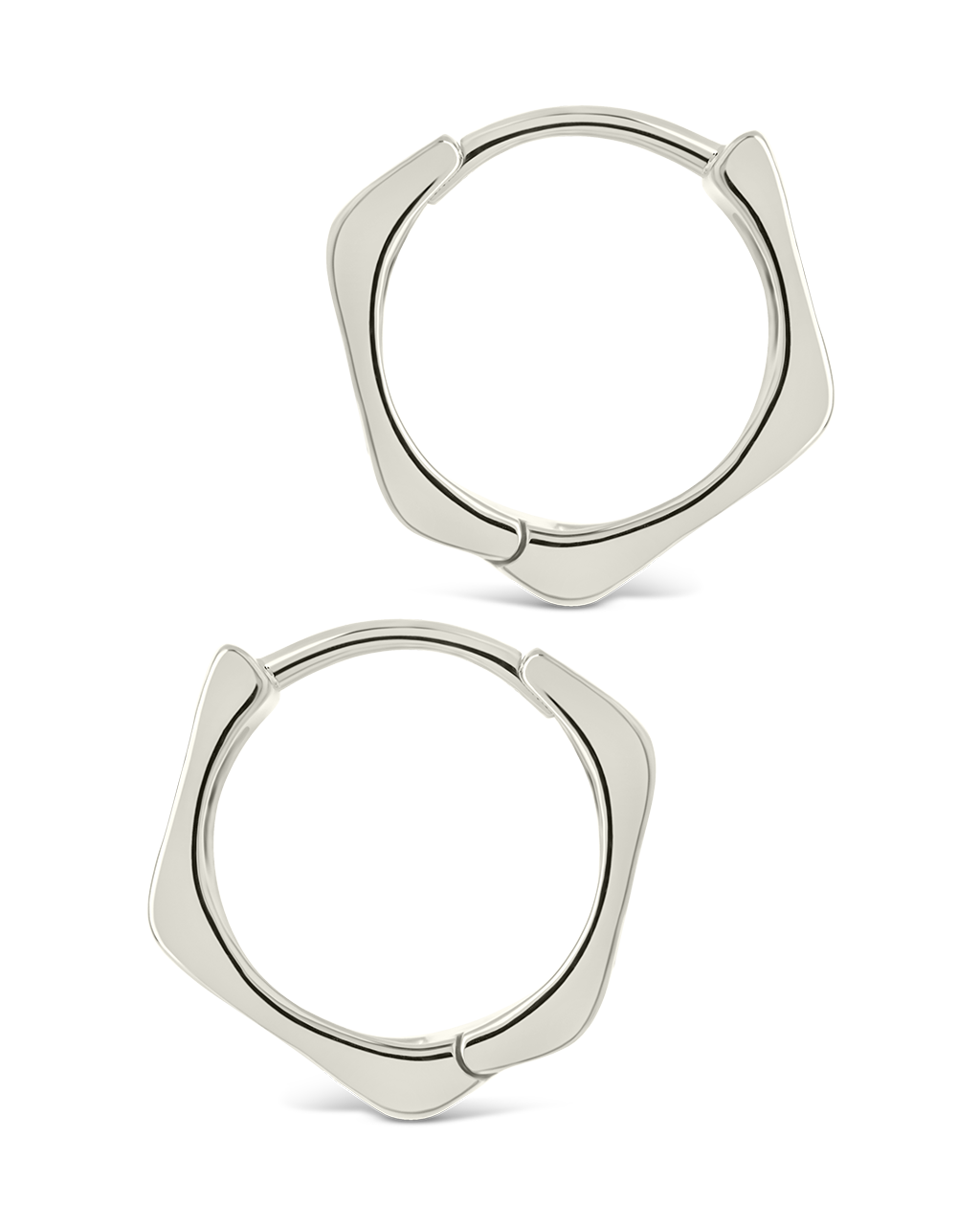Ginevra Bolt Luxe Hoop Earrings