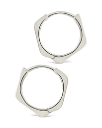 Ginevra Bolt Luxe Hoop Earrings