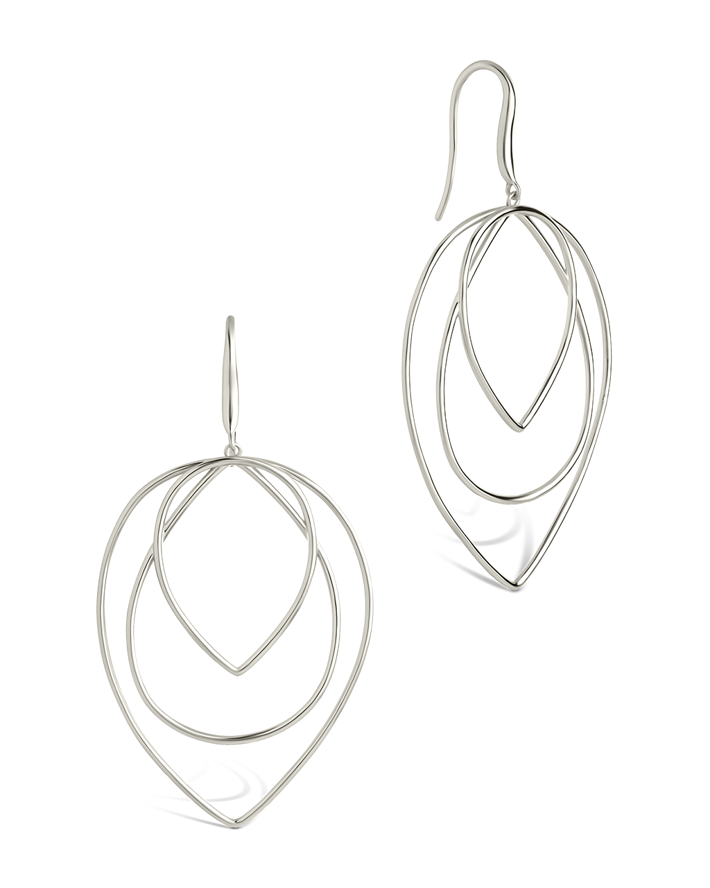 Sharon Layered Teardrop Dangle Earrings