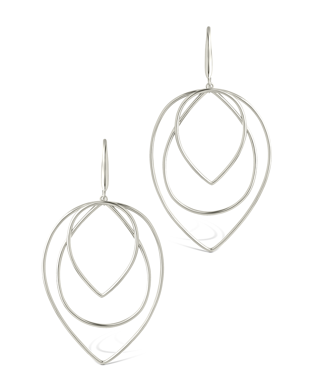 Sharon Layered Teardrop Dangle Earrings