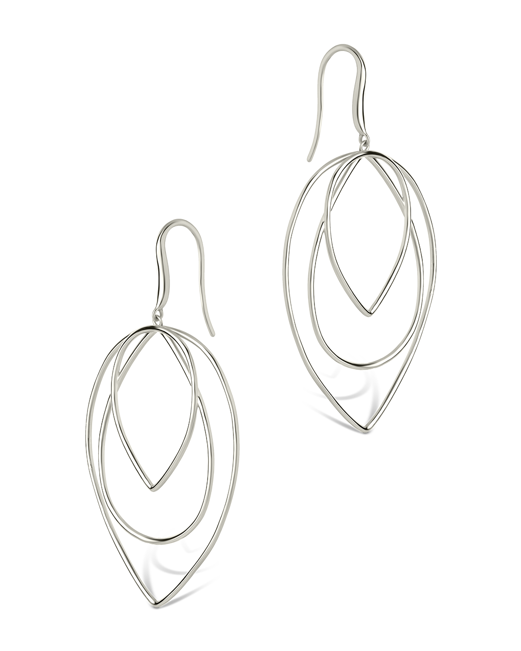 Sharon Layered Teardrop Dangle Earrings