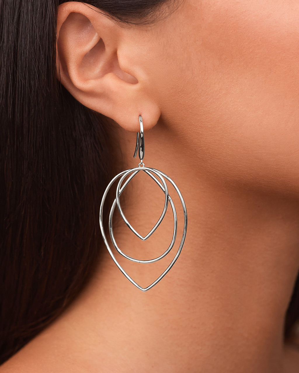 Sharon Layered Teardrop Dangle Earrings