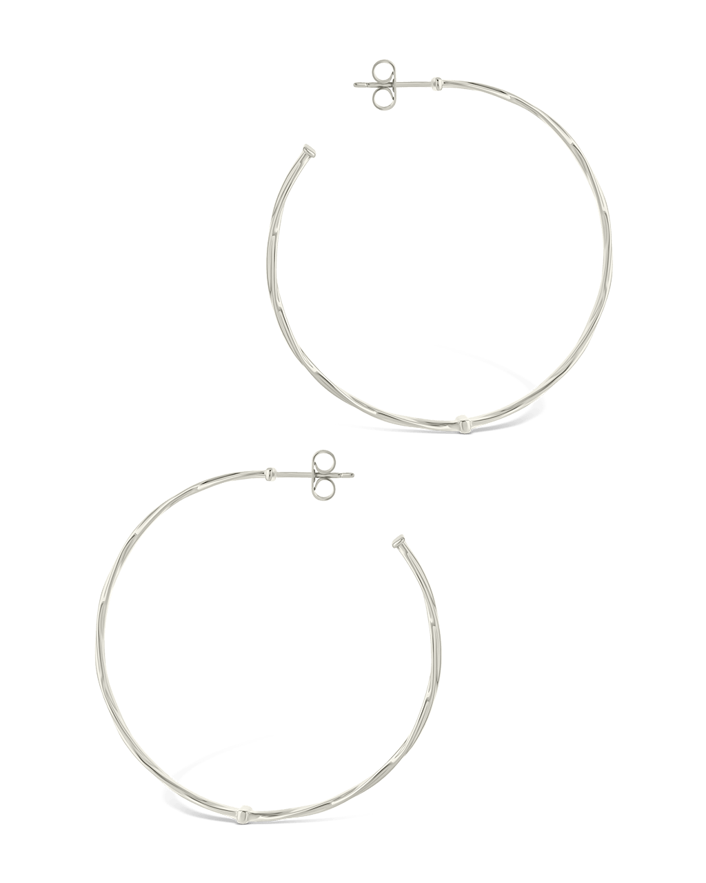 Temperance Braided Hoops - Sterling Forever