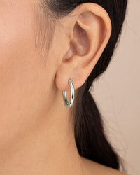 Carmen Polished Infinity Micro Hoops