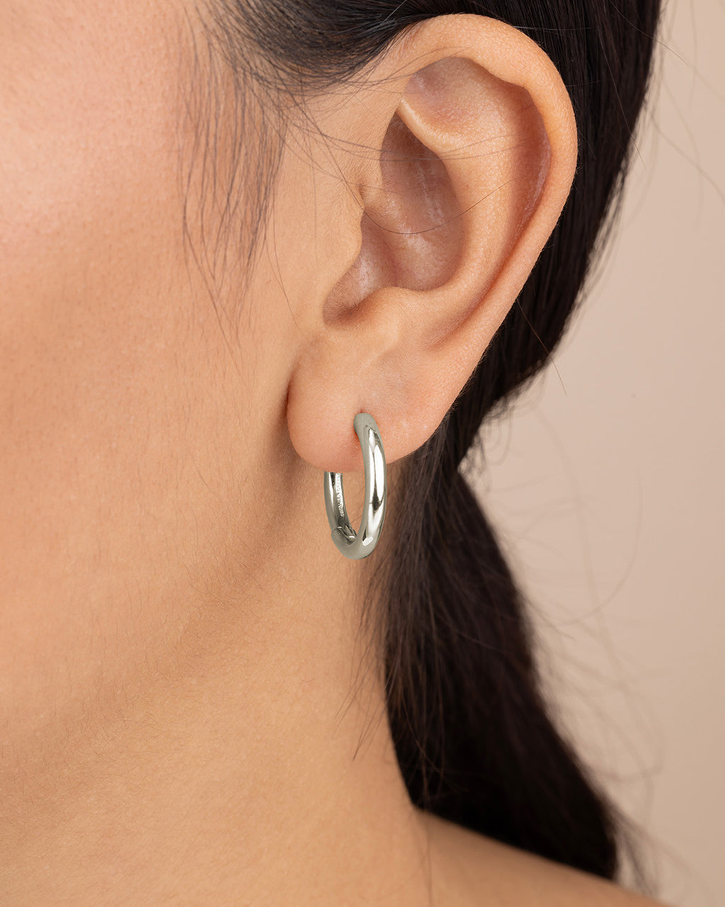 Carmen Polished Infinity Micro Hoops