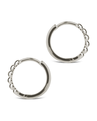 Patrycja Beaded Cross Micro Hoops