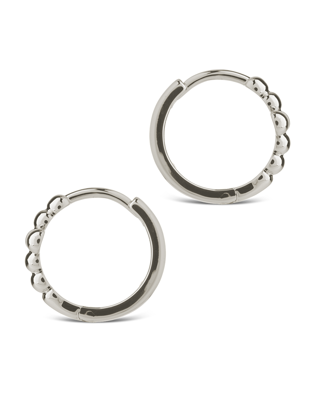 Patrycja Beaded Cross Micro Hoops
