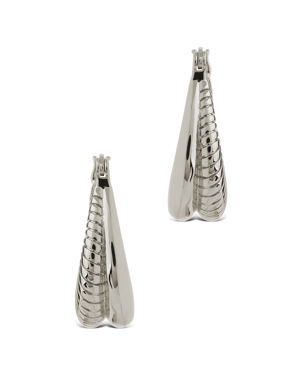 Athena Ribbed Hoops